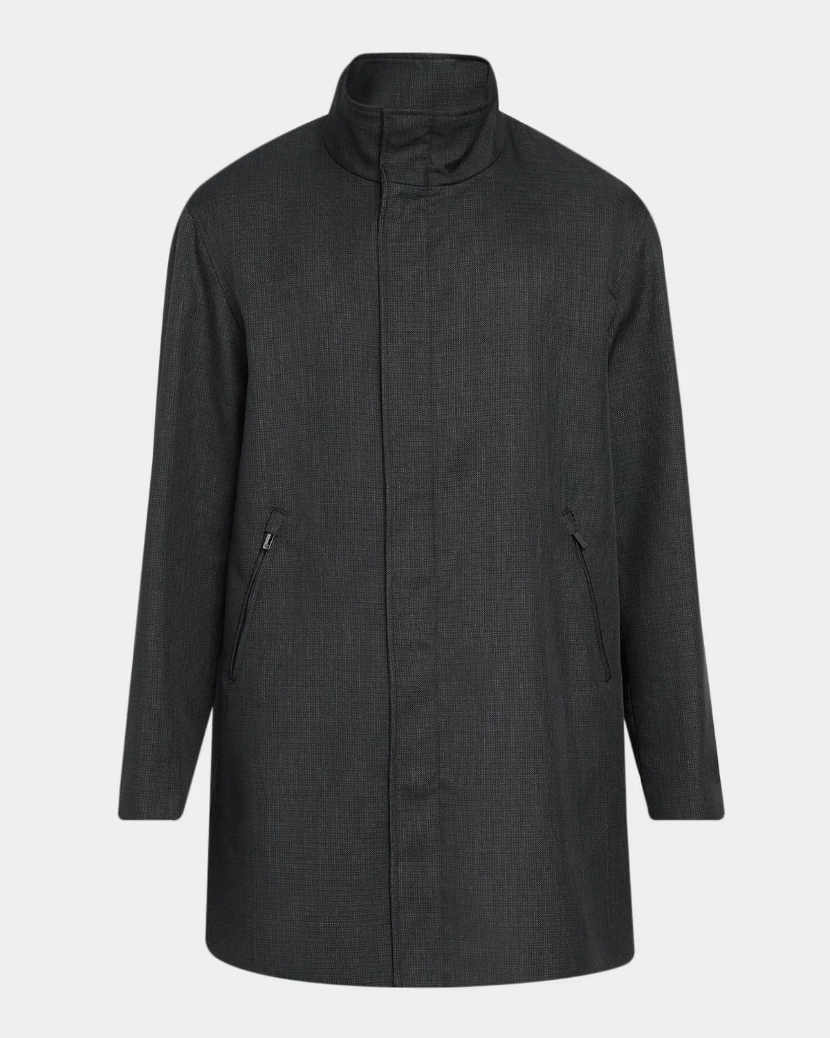 Men's Storm-Placket Caban Coat - 1