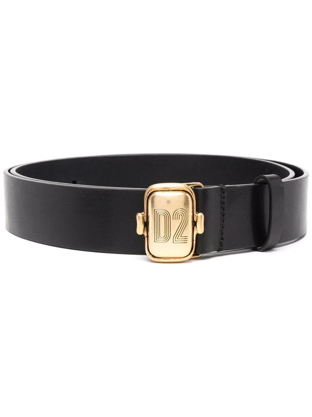 logo-buckle belt - 1