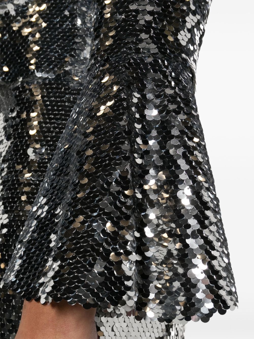 sequin-embellished mesh top - 5
