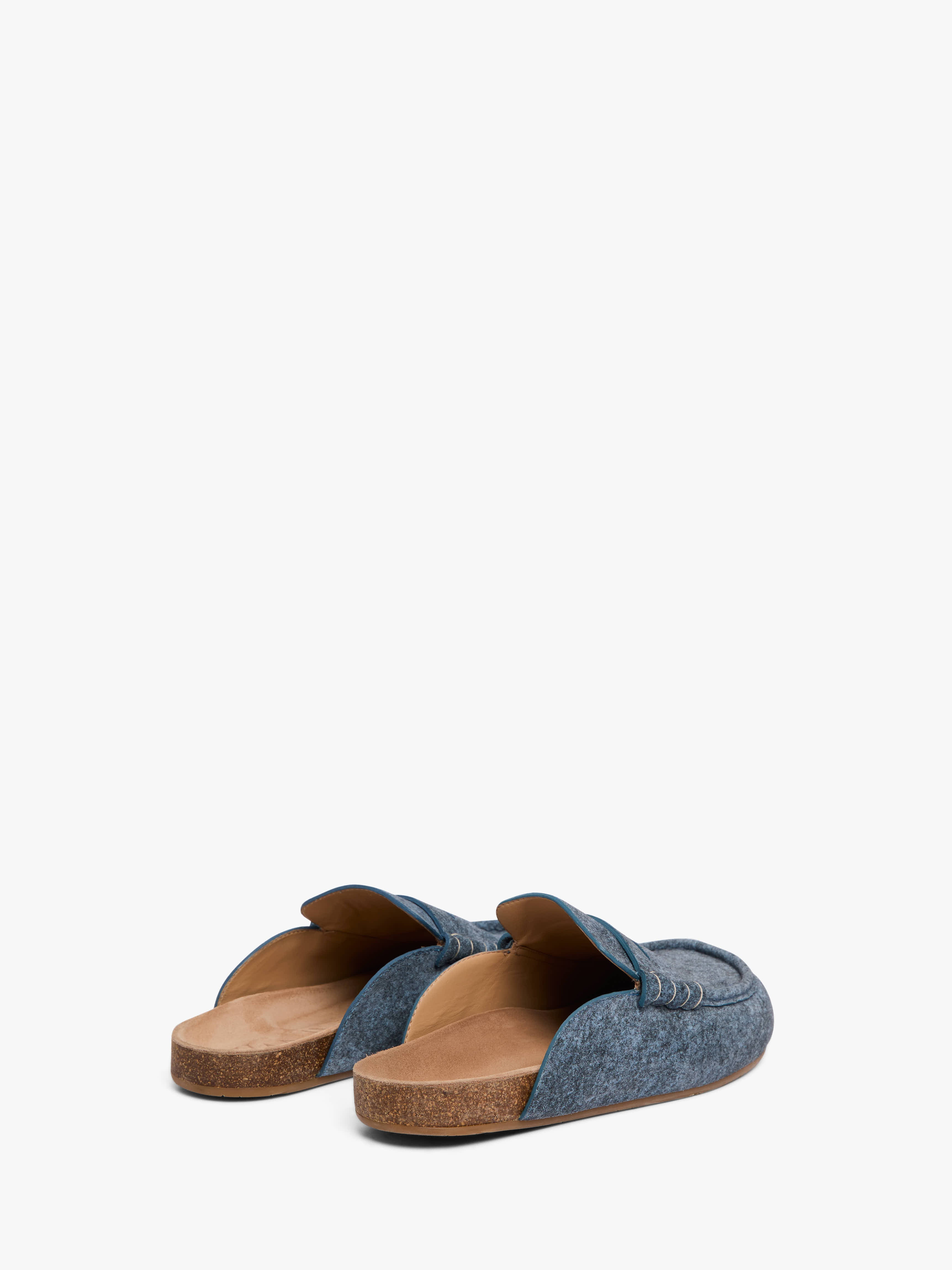 STITCH LOAFER - DENIM MULES - 3
