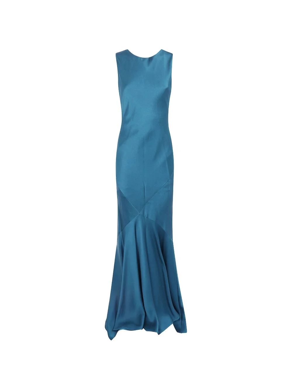 satin-crêpe maxi dress - 1