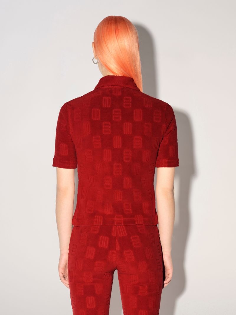 MONOGRAM ZIPPED MINI POLO - 4