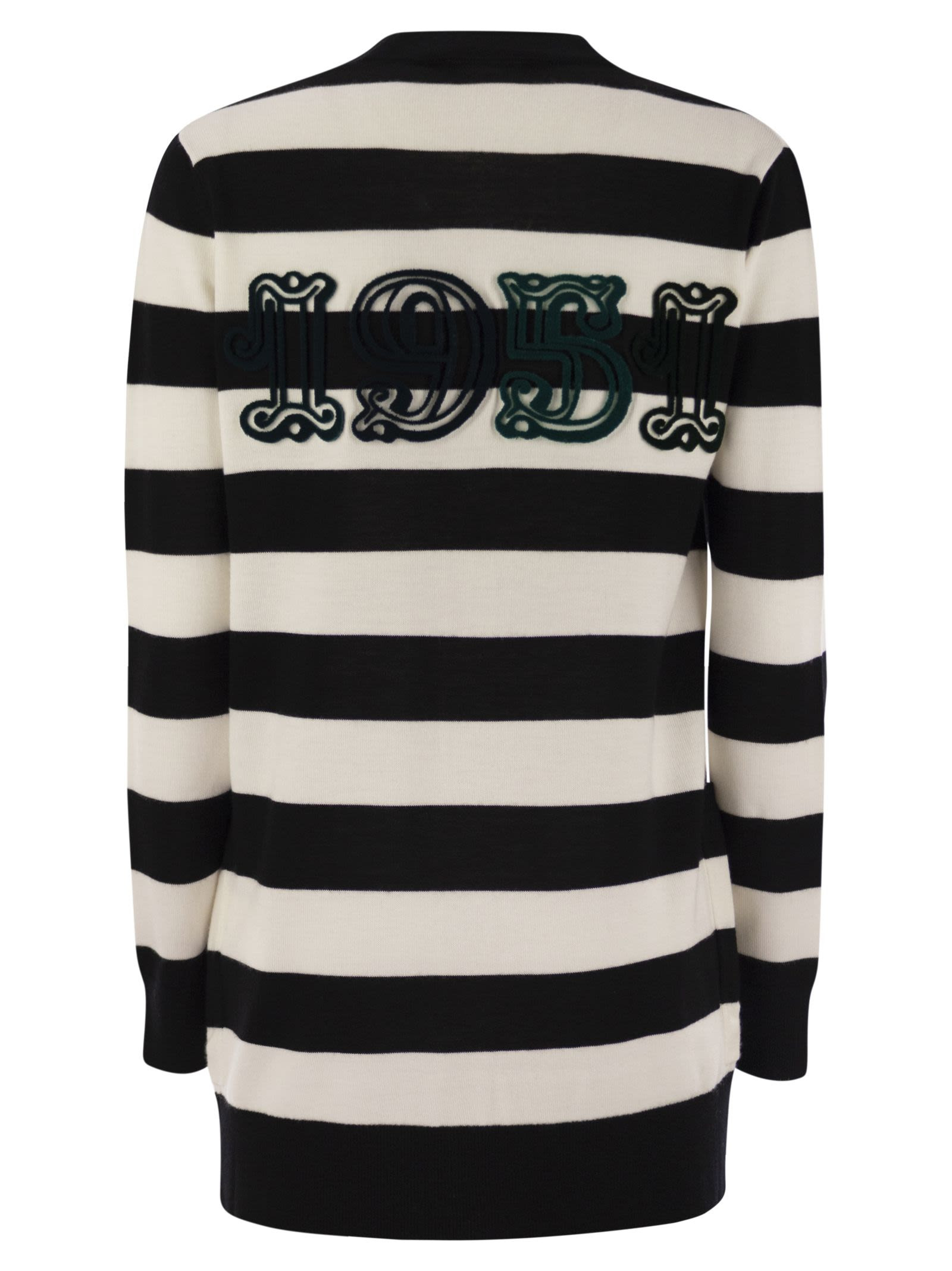 Maxmara Women Fiemme - Long Striped Wool Cardigan - 2