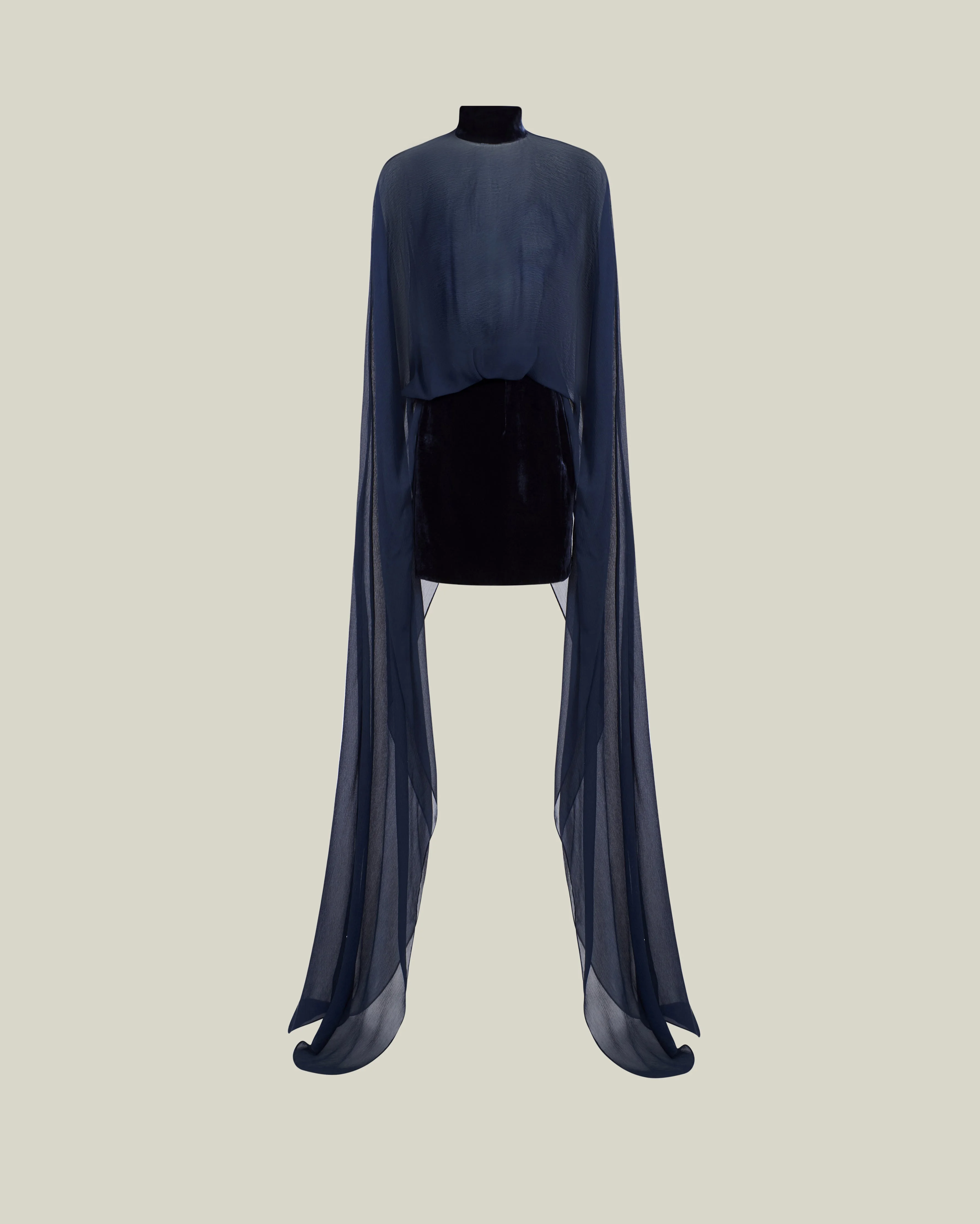 Valkyria Dress in Midnight Blue - 1