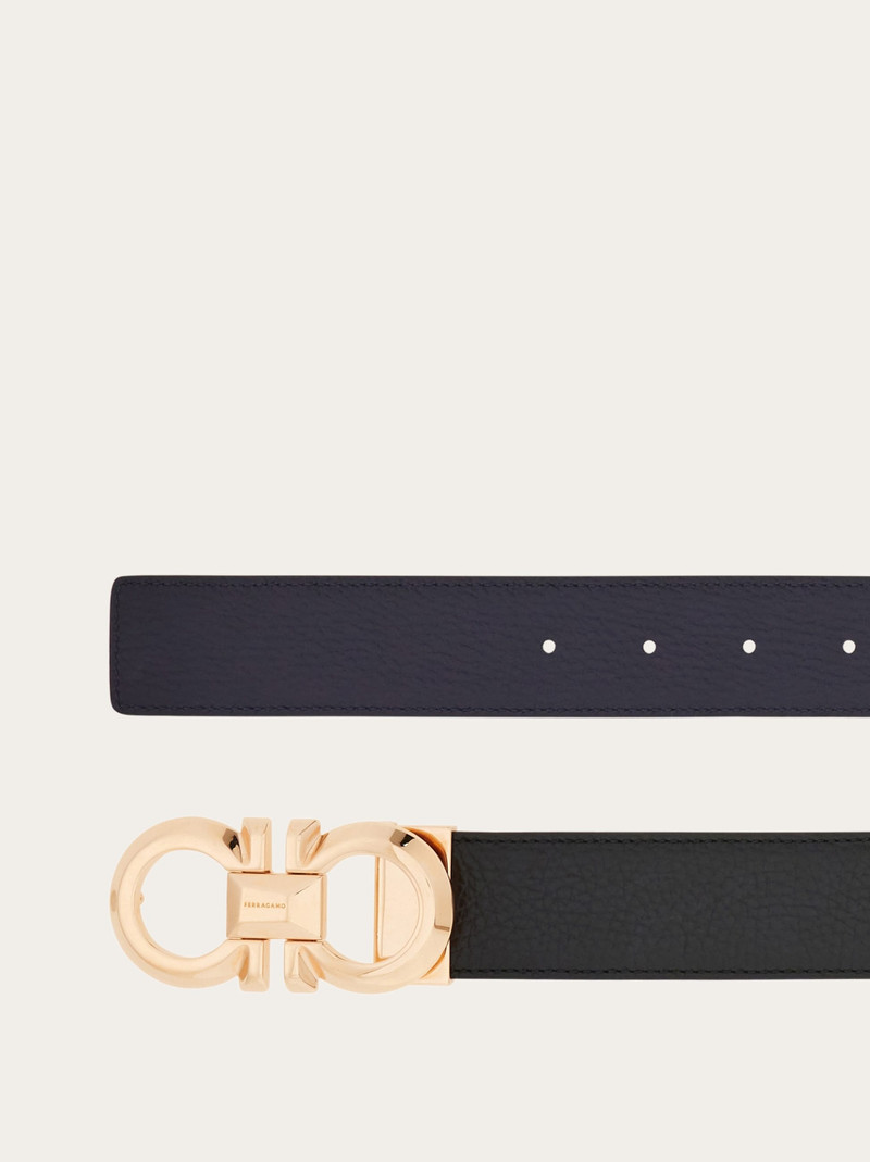 FERRAGAMO Reversible and adjustable Gancini belt outlook