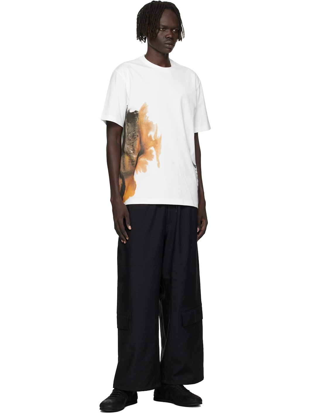 White AOP Short Sleeve T-shirt - 4