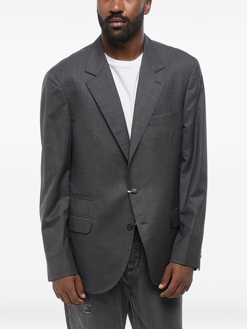 flap-pocket single-breasted blazer 1