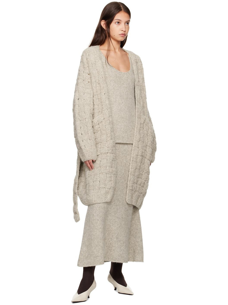 LAUREN MANOOGIAN Gray Loft Maxi Skirt outlook