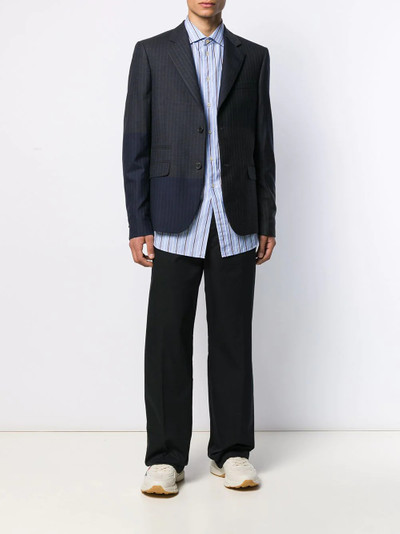 Stella McCartney patchwork pinstripe blazer jacket outlook