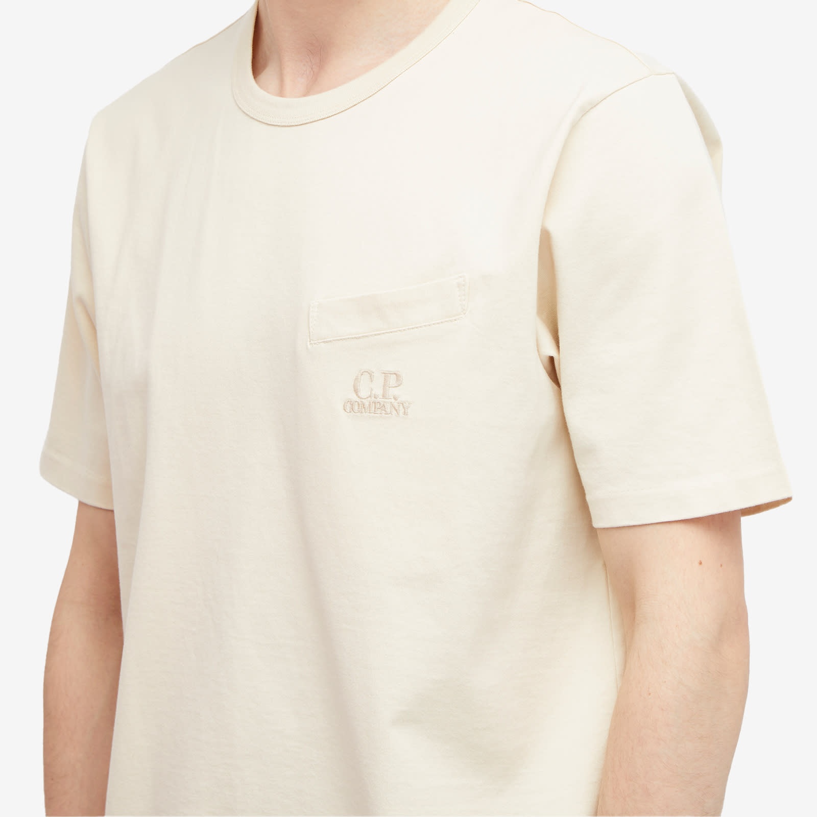 C.P. Company 30/2 Mercerized Jersey Twisted Pocket T-Shirt - 5