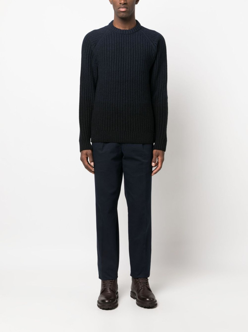Brioni fisherman's-knit long-sleeved jumper outlook