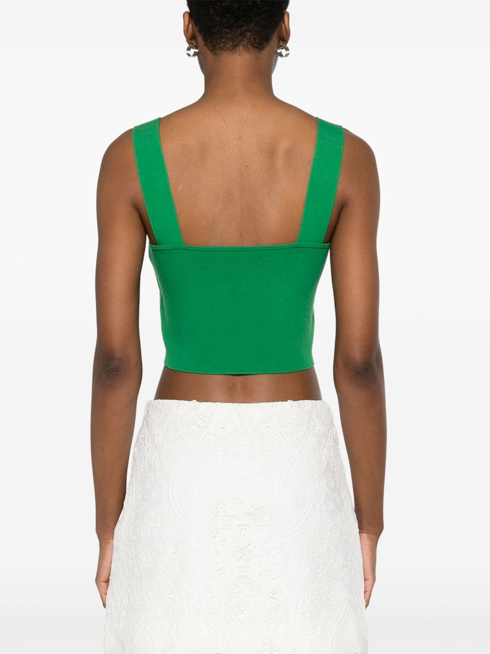 square-neck crop top - 4