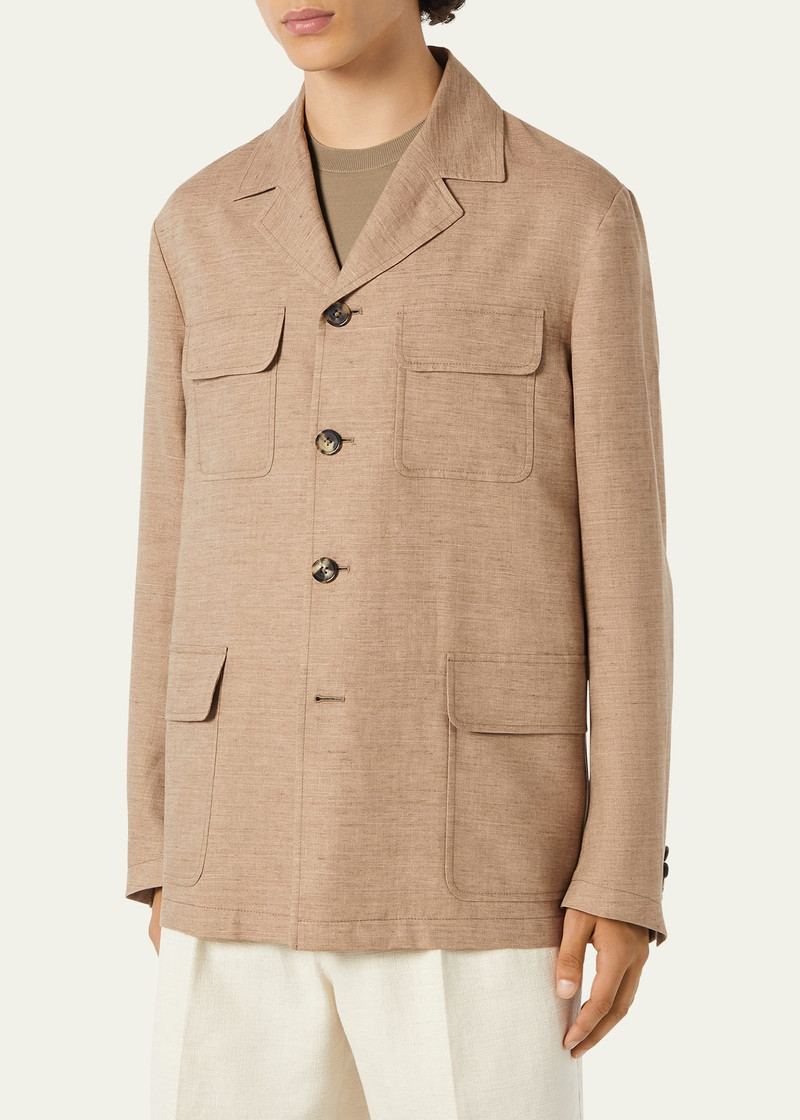 Loro Piana Men's Dover Linen Jacket outlook