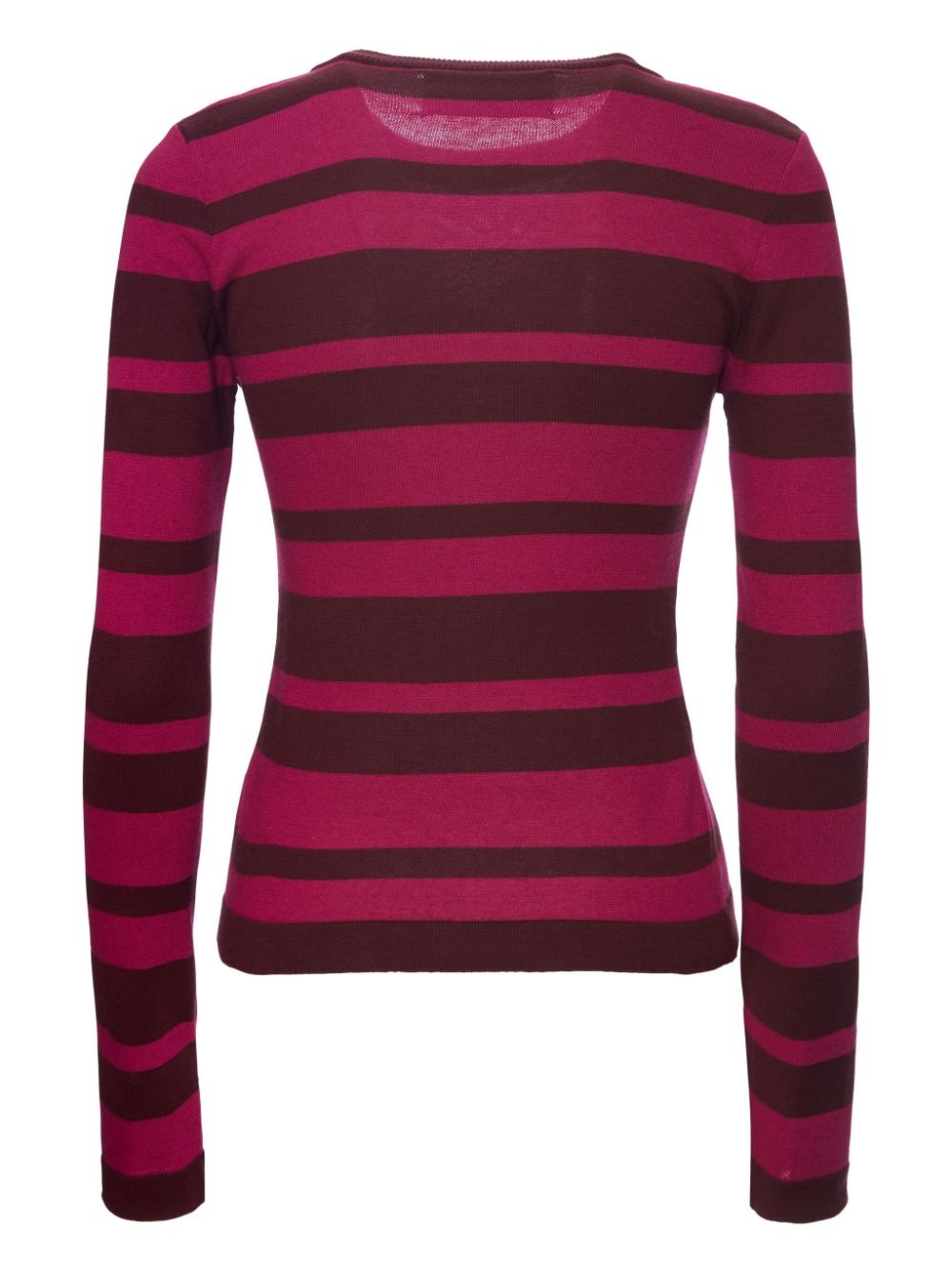 fine-knit striped jumper - 2