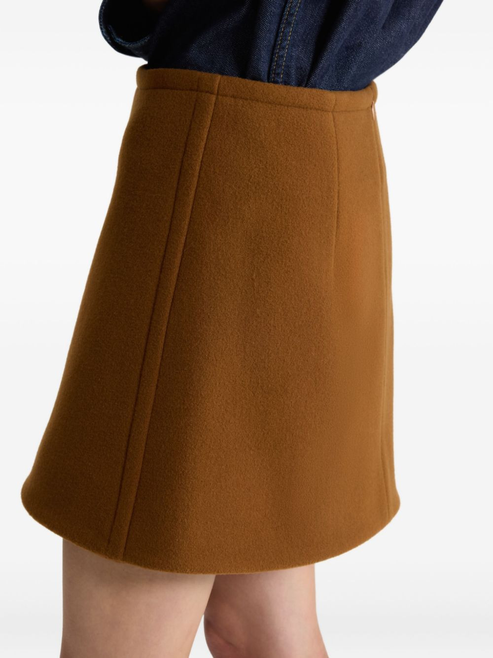 wool mini skirt - 4