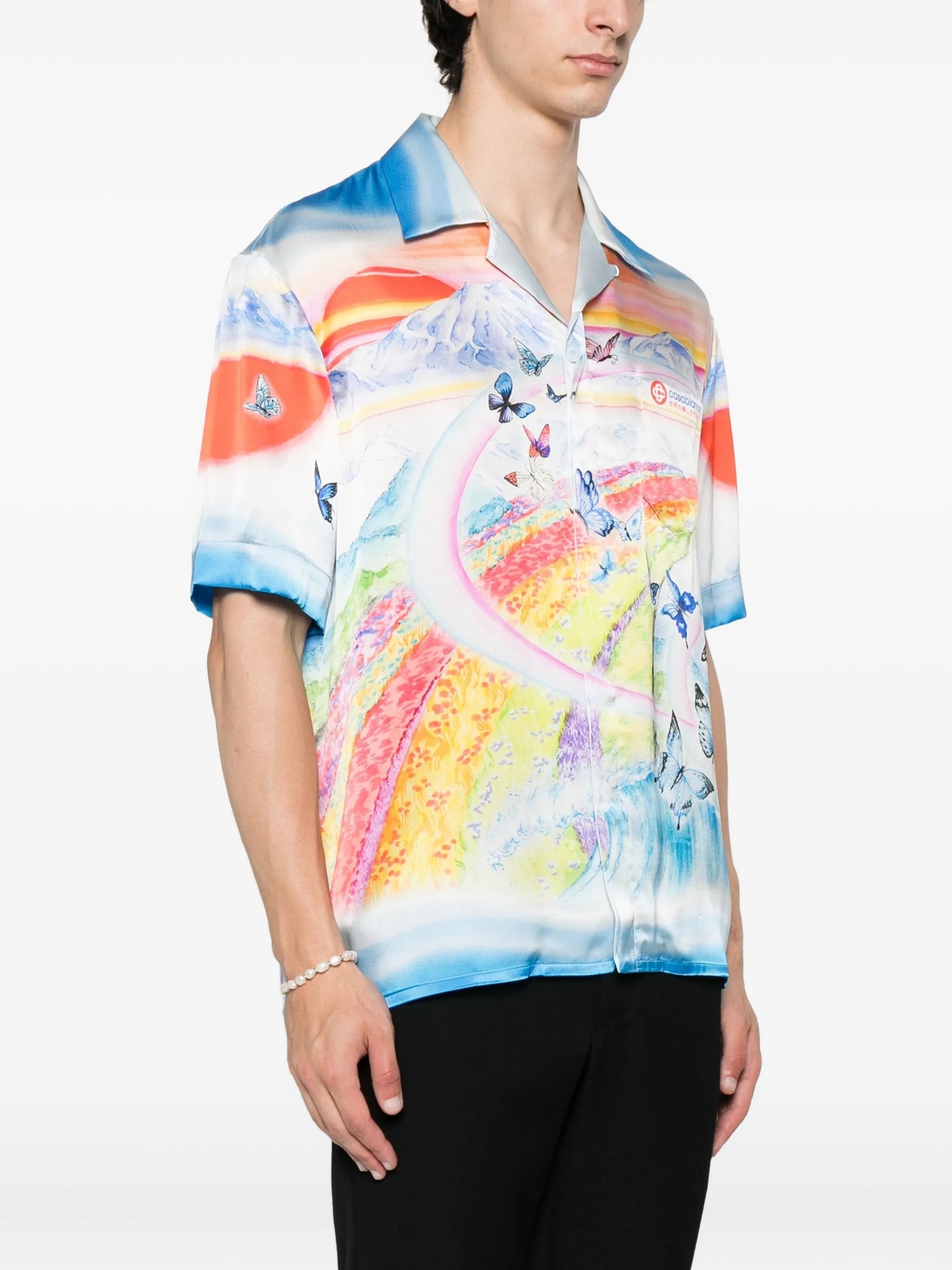 Casablanca Teacher Butterfly Landscape Shirt - 3