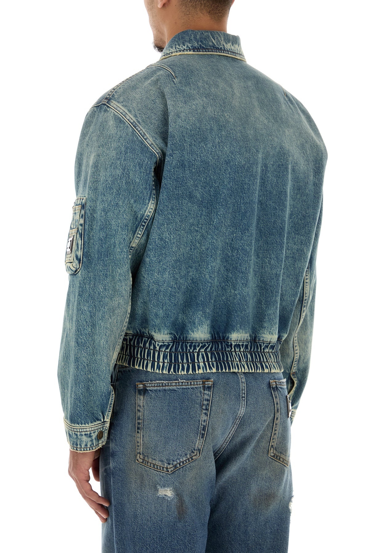 Denim bomber jacket - 4