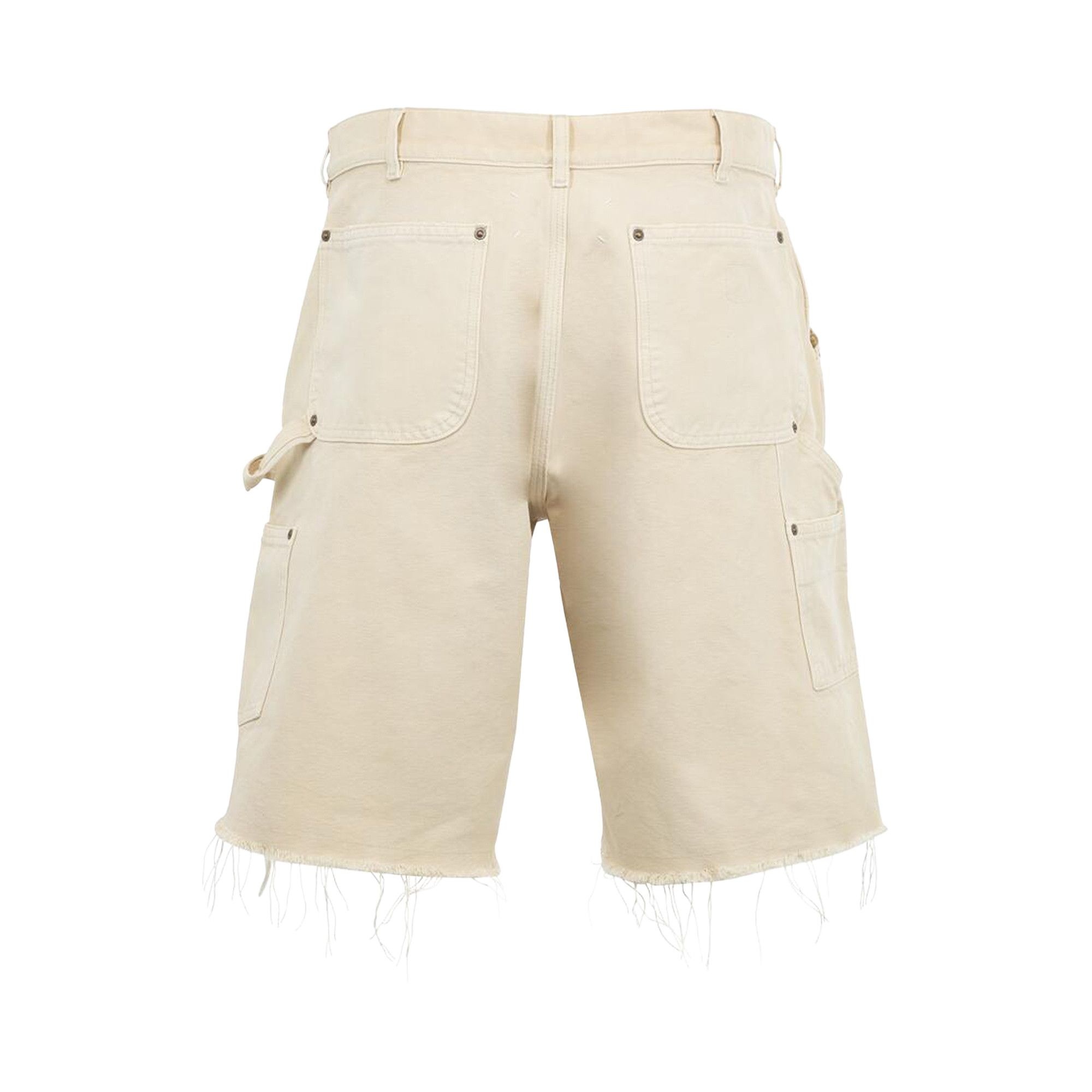 Maison Margiela Denim Cut-Off Carpenter Shorts 'Beige' - 2