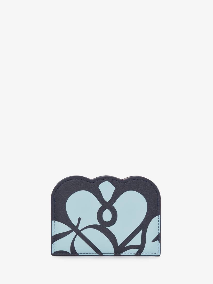 Seal Logo Card Holder in Pale Blue - 3