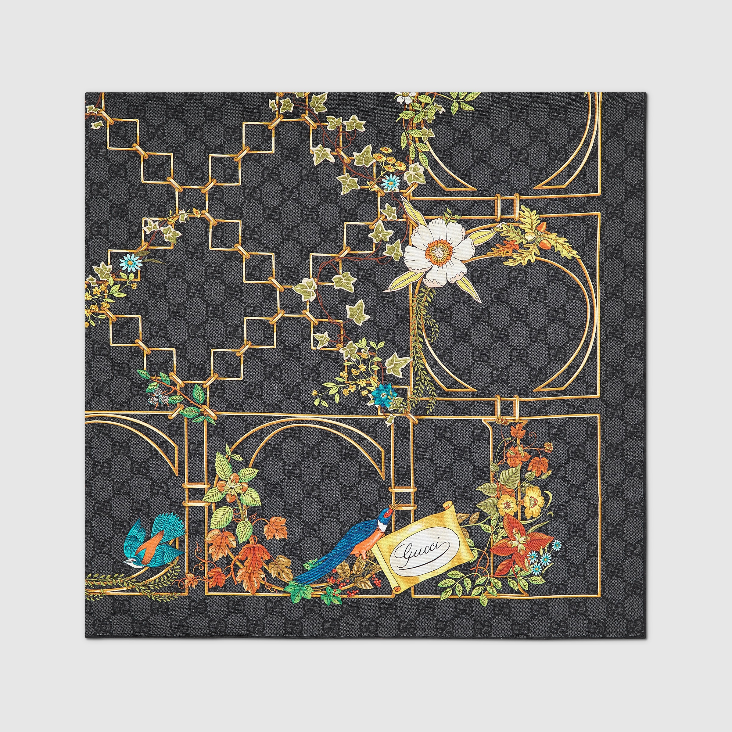 Printed silk twill carré - 2