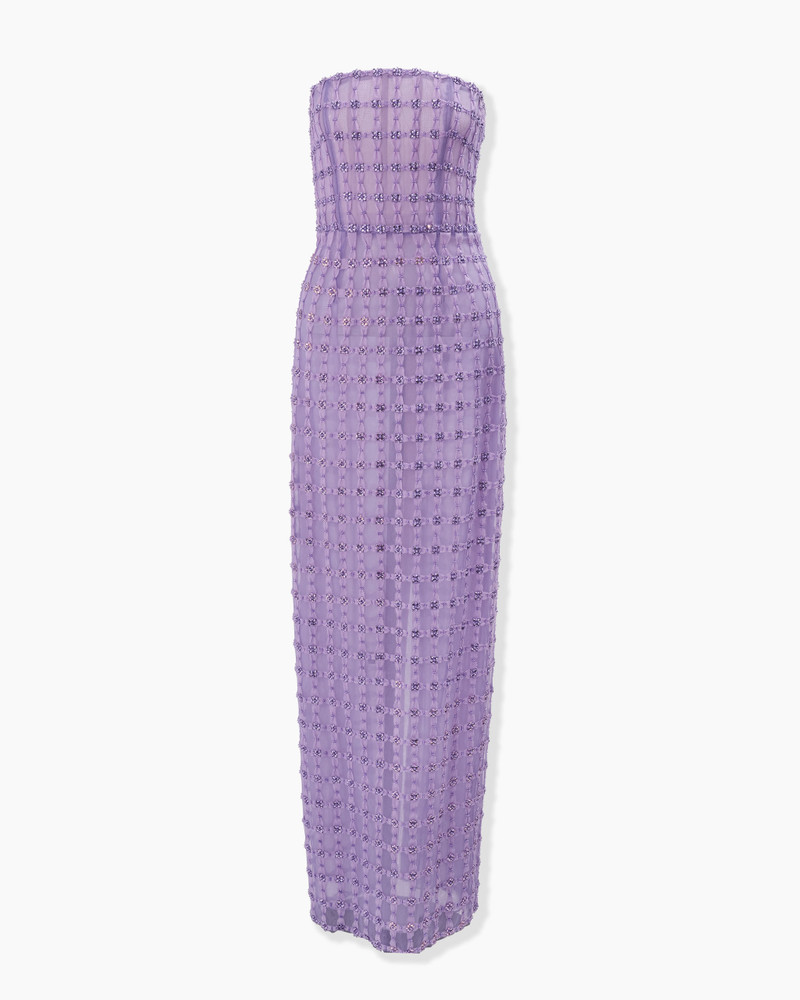 Crystal-Embroidered Column Gown 1