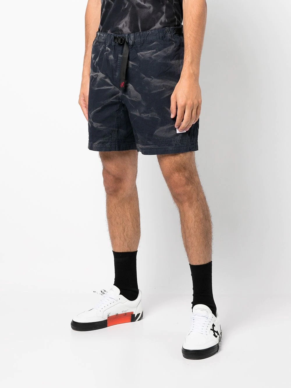 drawstring track shorts - 3