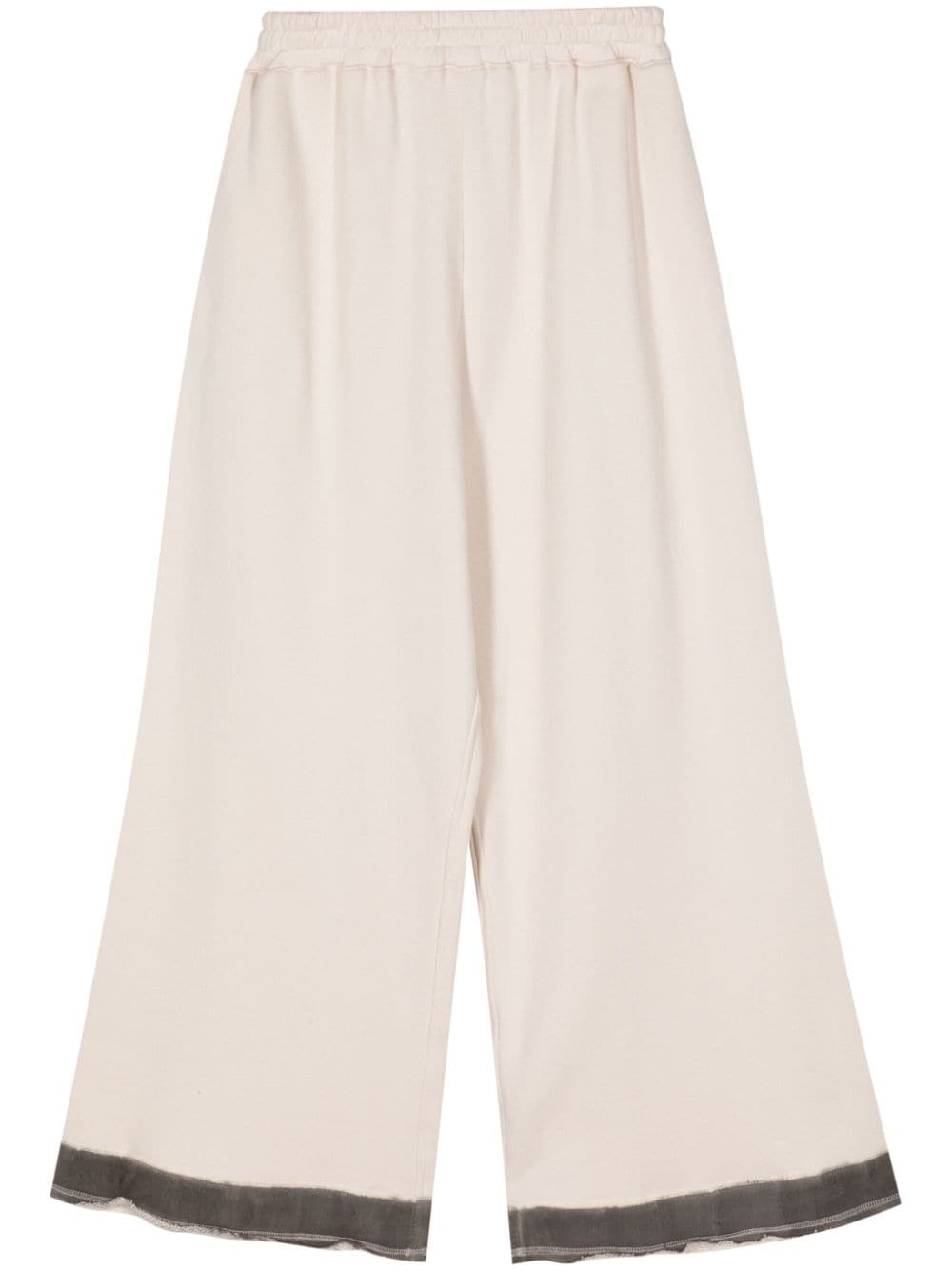 wide-leg cotton track pants - 1