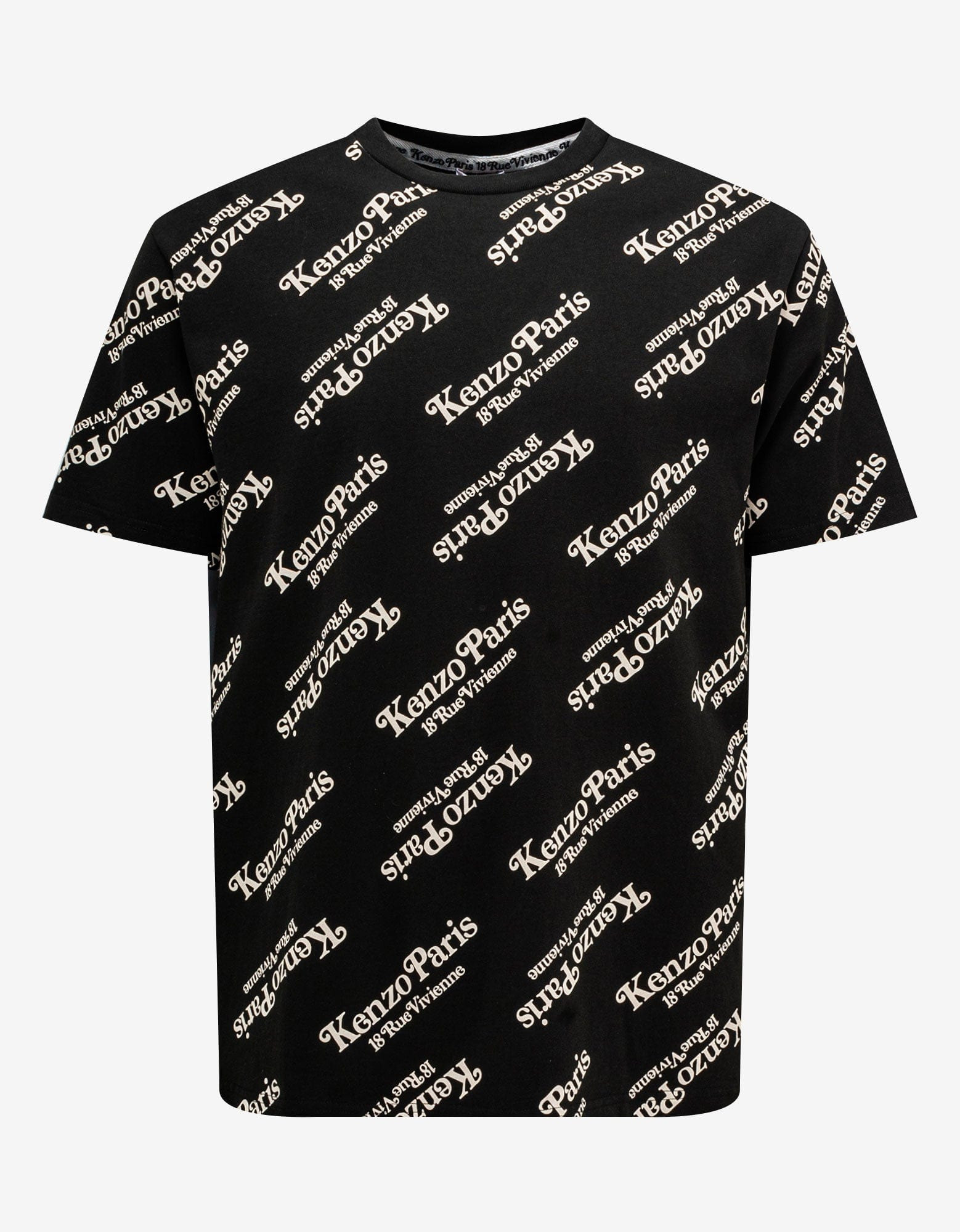 Kenzo by Verdy Black All-Over Logo Oversize T-Shirt - 1