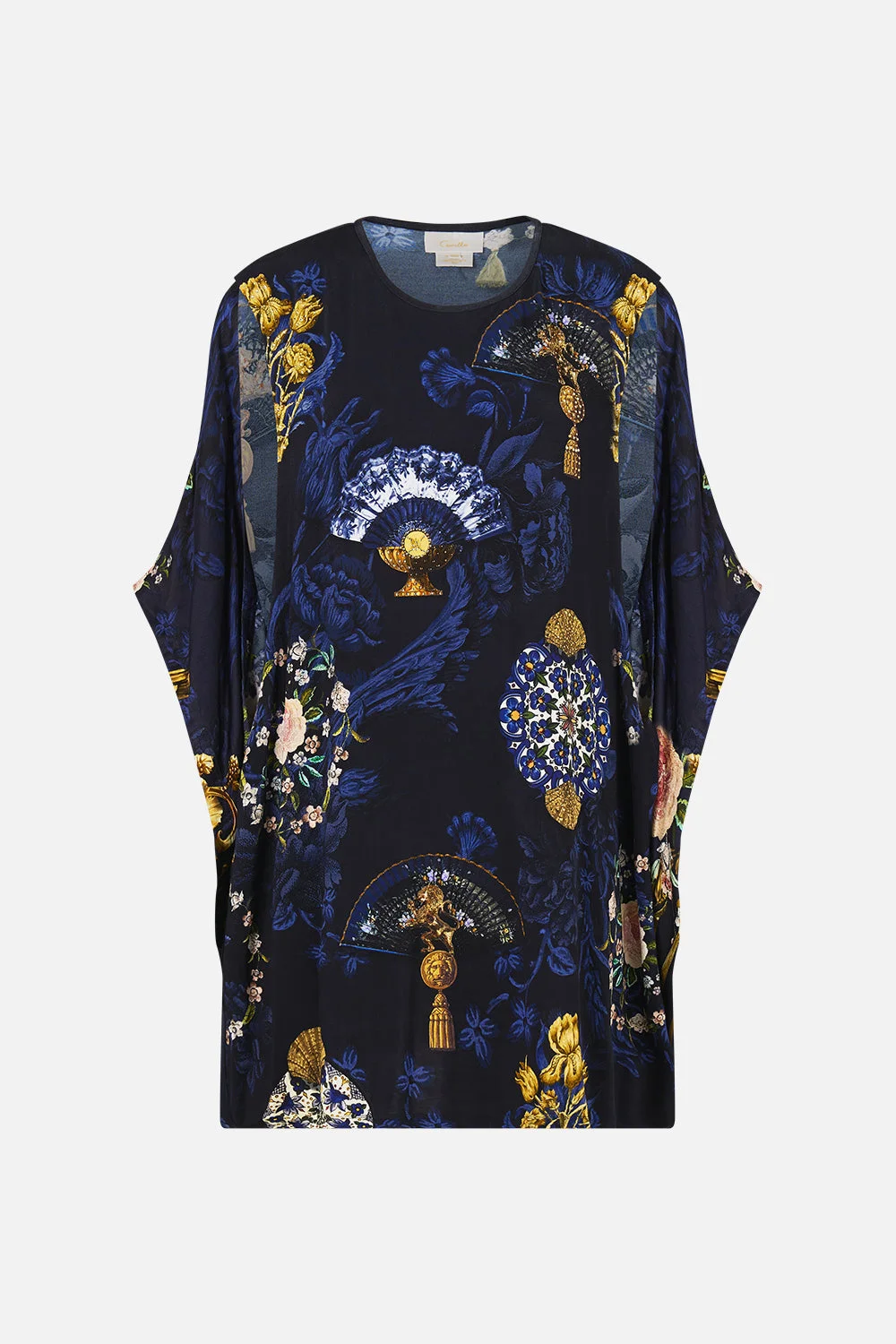 DRAPED SPLIT SLEEVE TOP - 1