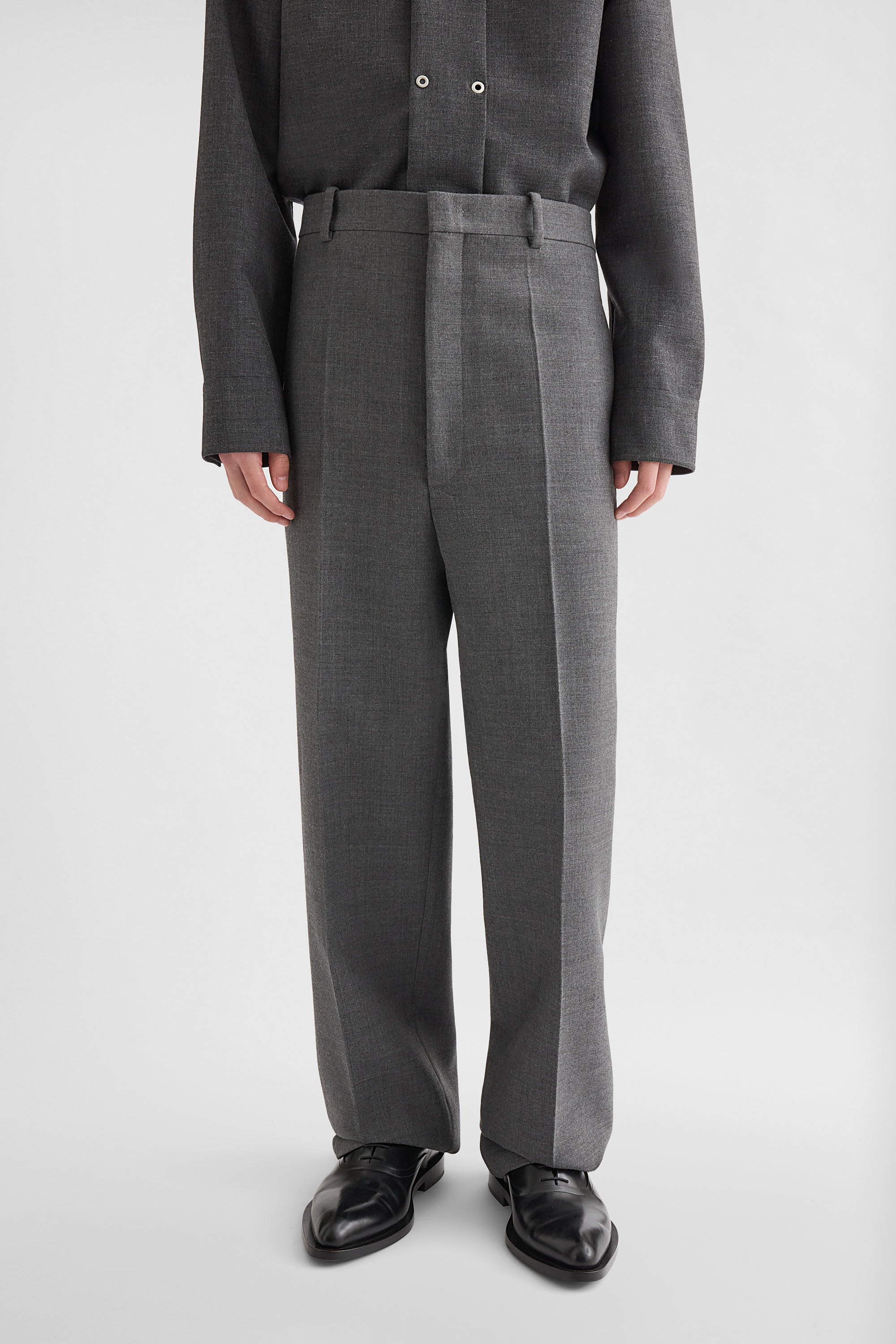 Wool Gabardine Trousers - 7