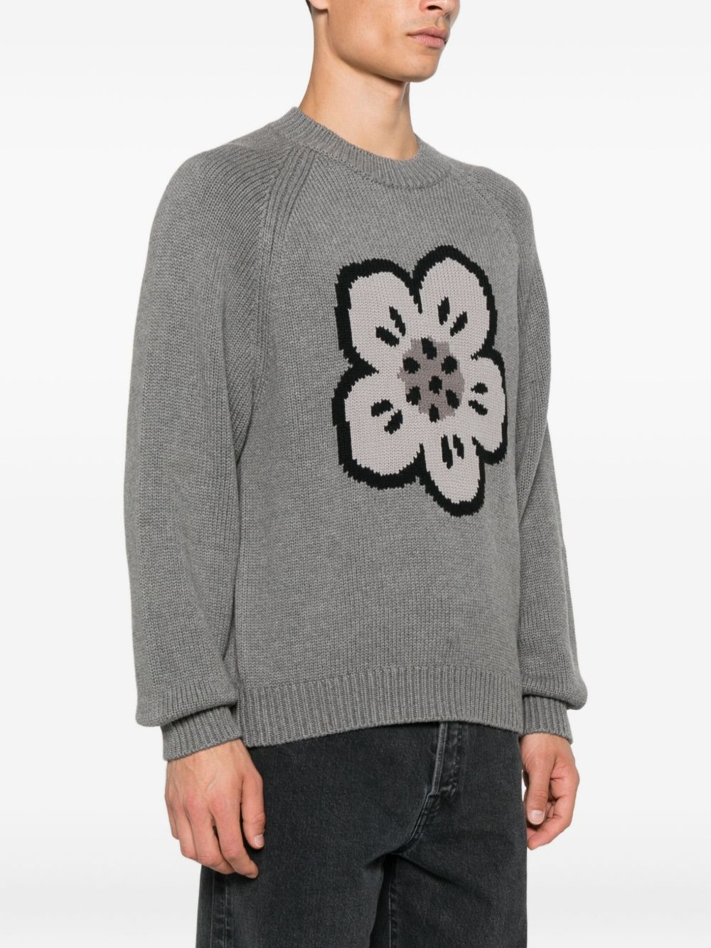 Boke Flower cotton-blend sweater - 3