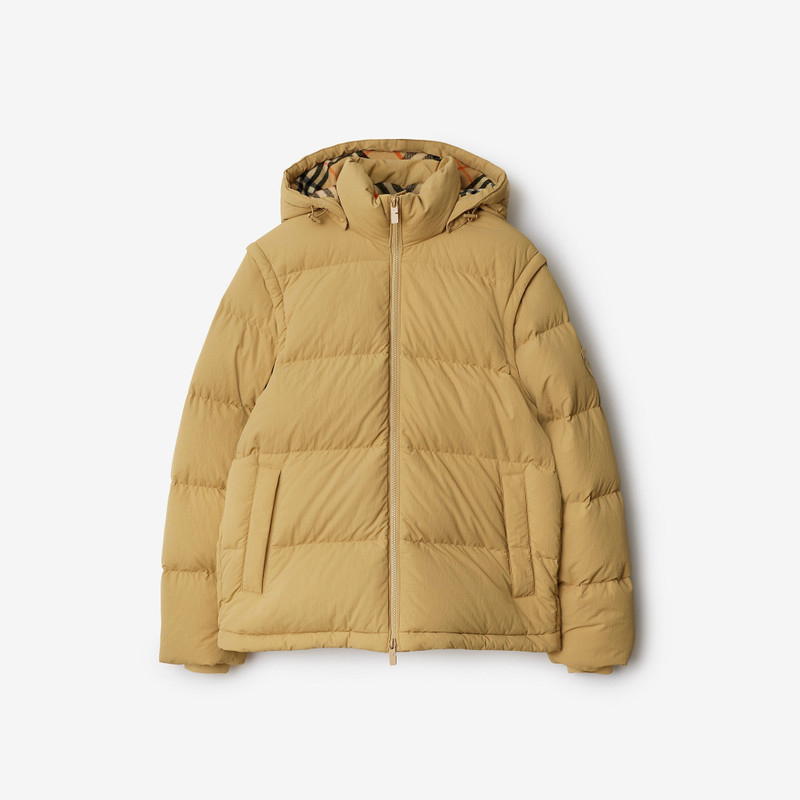 Detachable Sleeve Nylon Puffer Jacket 1