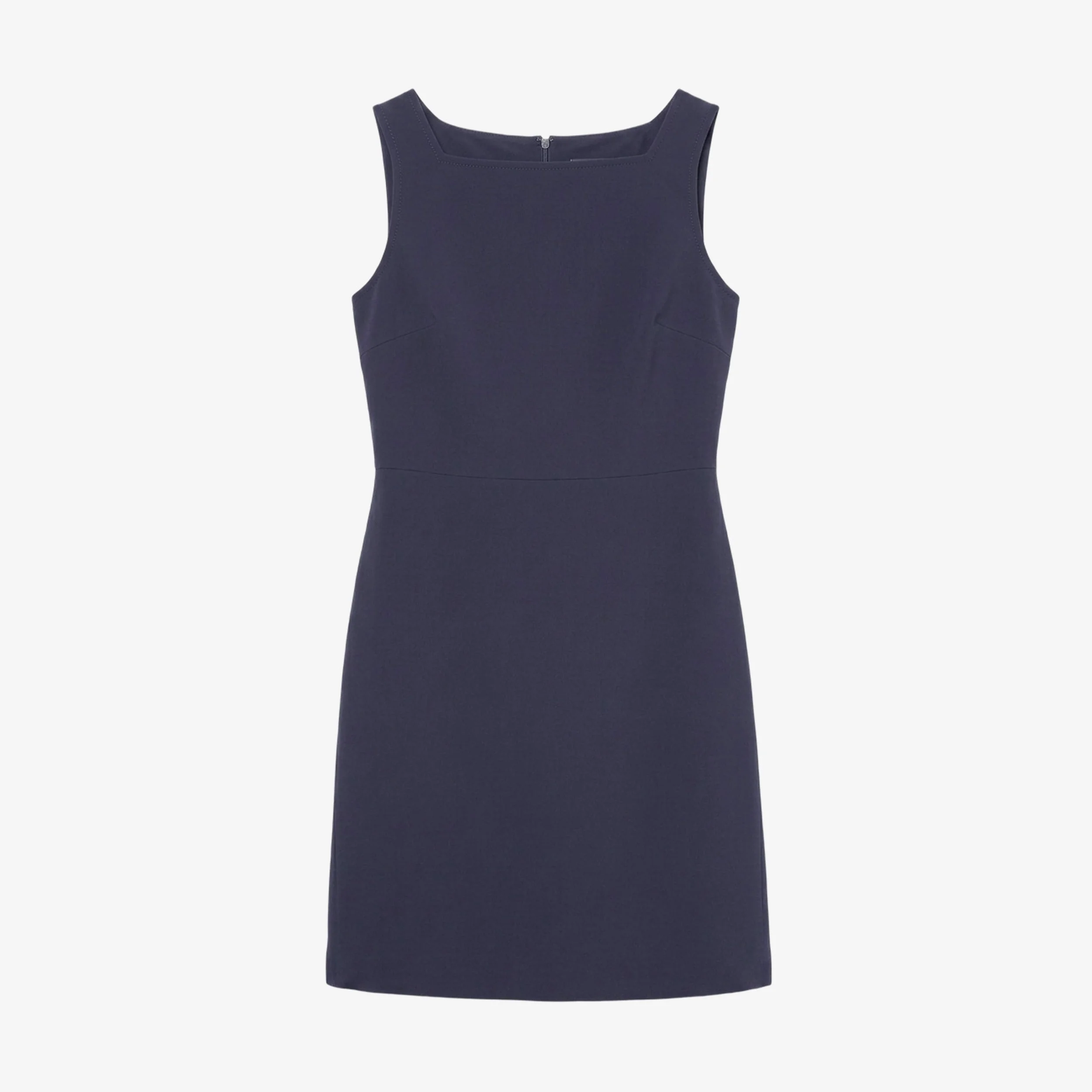 Madge Polished Dress - Everyday Crepe with Topstitch - 1