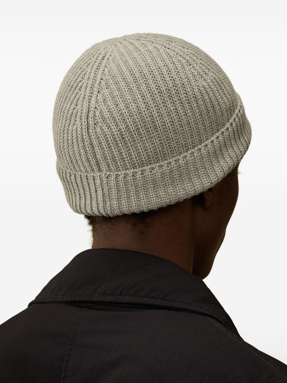 ribbed-wool beanie hat - 2