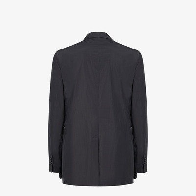 FENDI Blazer in black nylon and cotton outlook