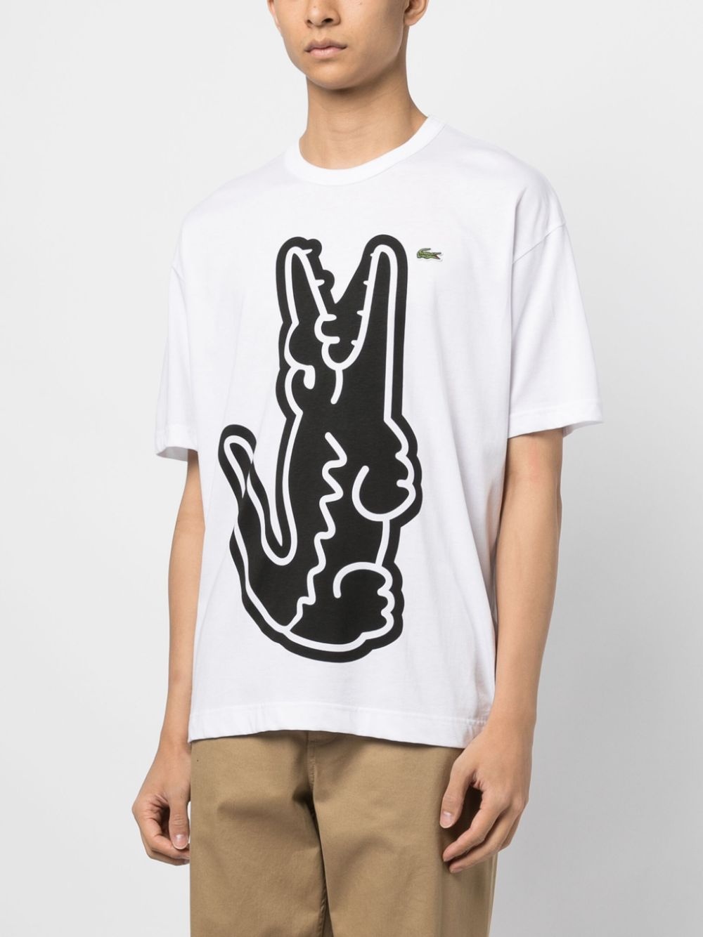 logo-print cotton T-shirt - 3