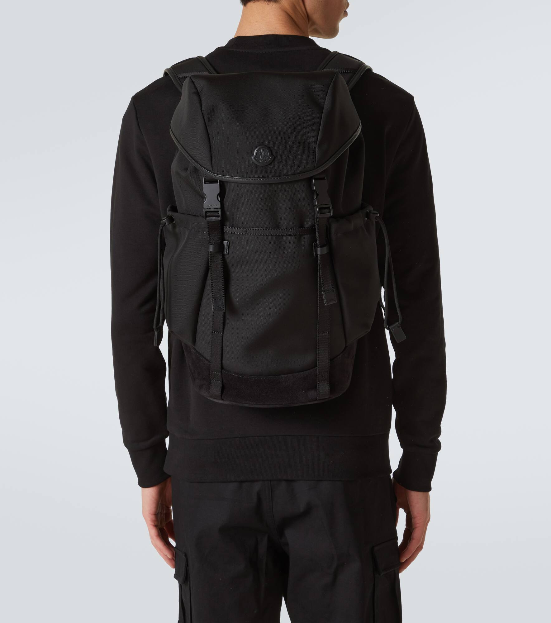 Leather-trimmed backpack - 2