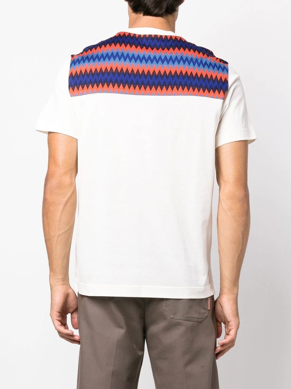 zigzag cotton T-shirt - 4