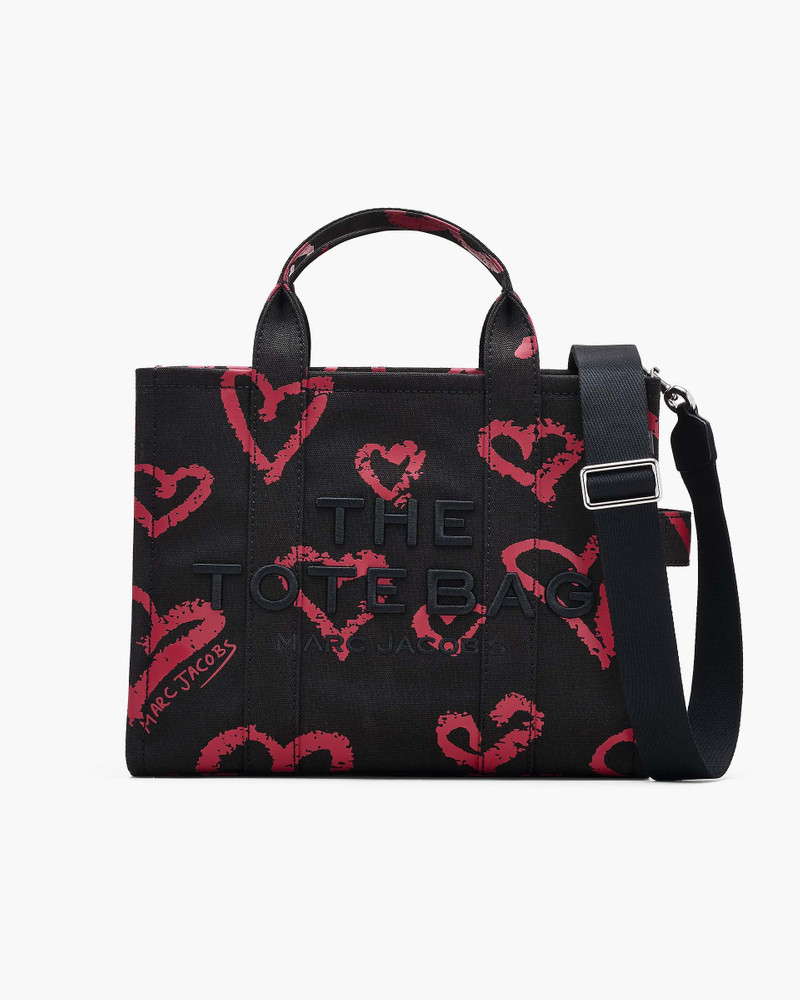 THE LIPSTICK HEART CANVAS MEDIUM TOTE BAG 1