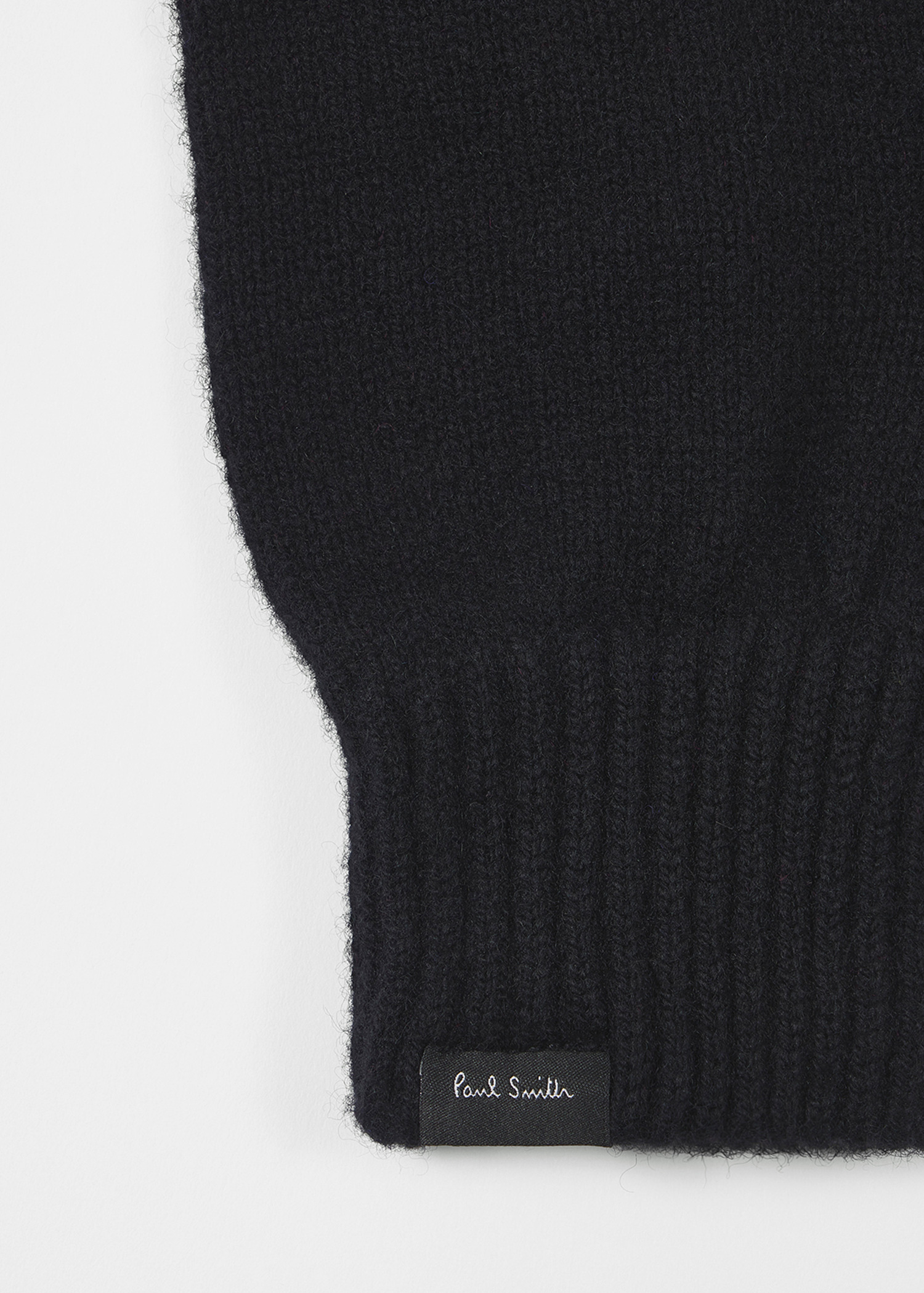 Black Cashmere-Blend Gloves - 2