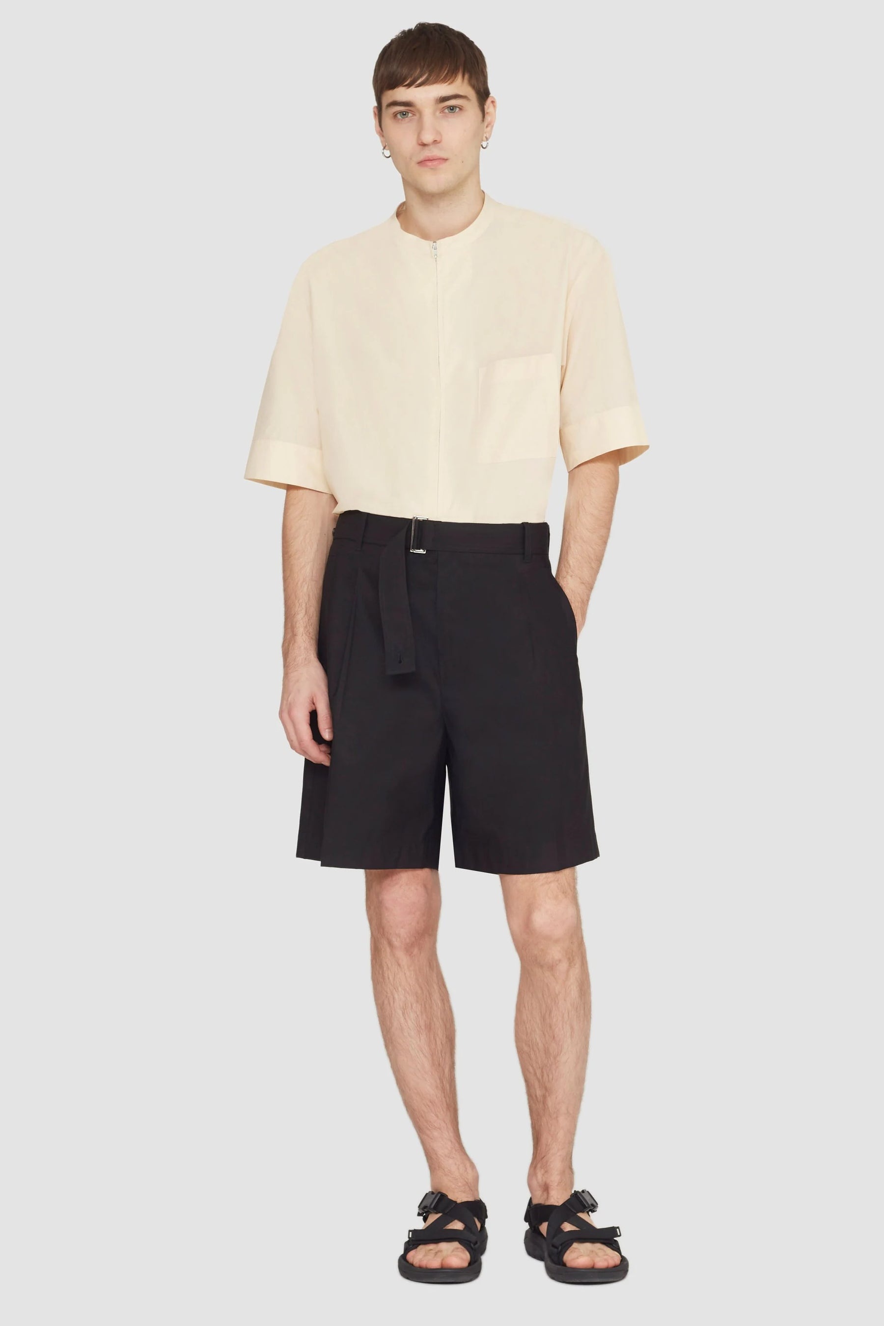 Pleated Belted Short - 6