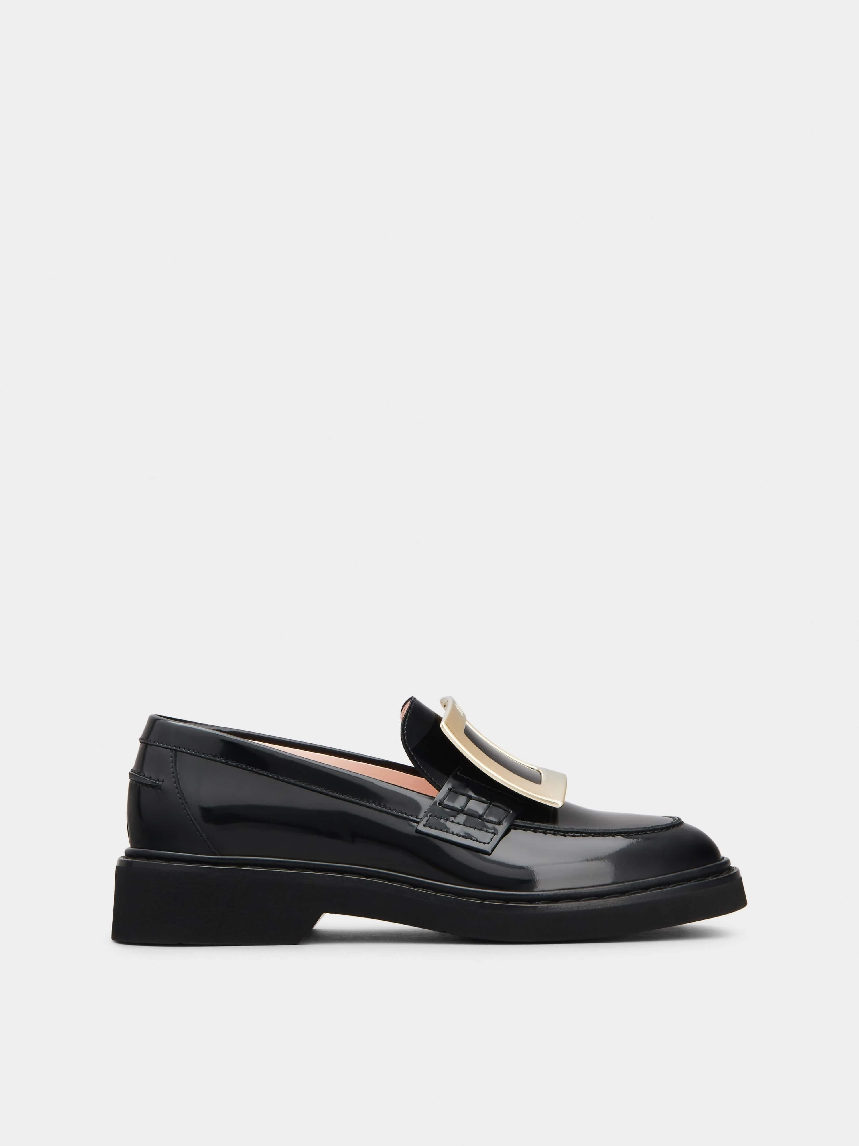 Viv' Rangers Metal Buckle Loafers in Leather - 1