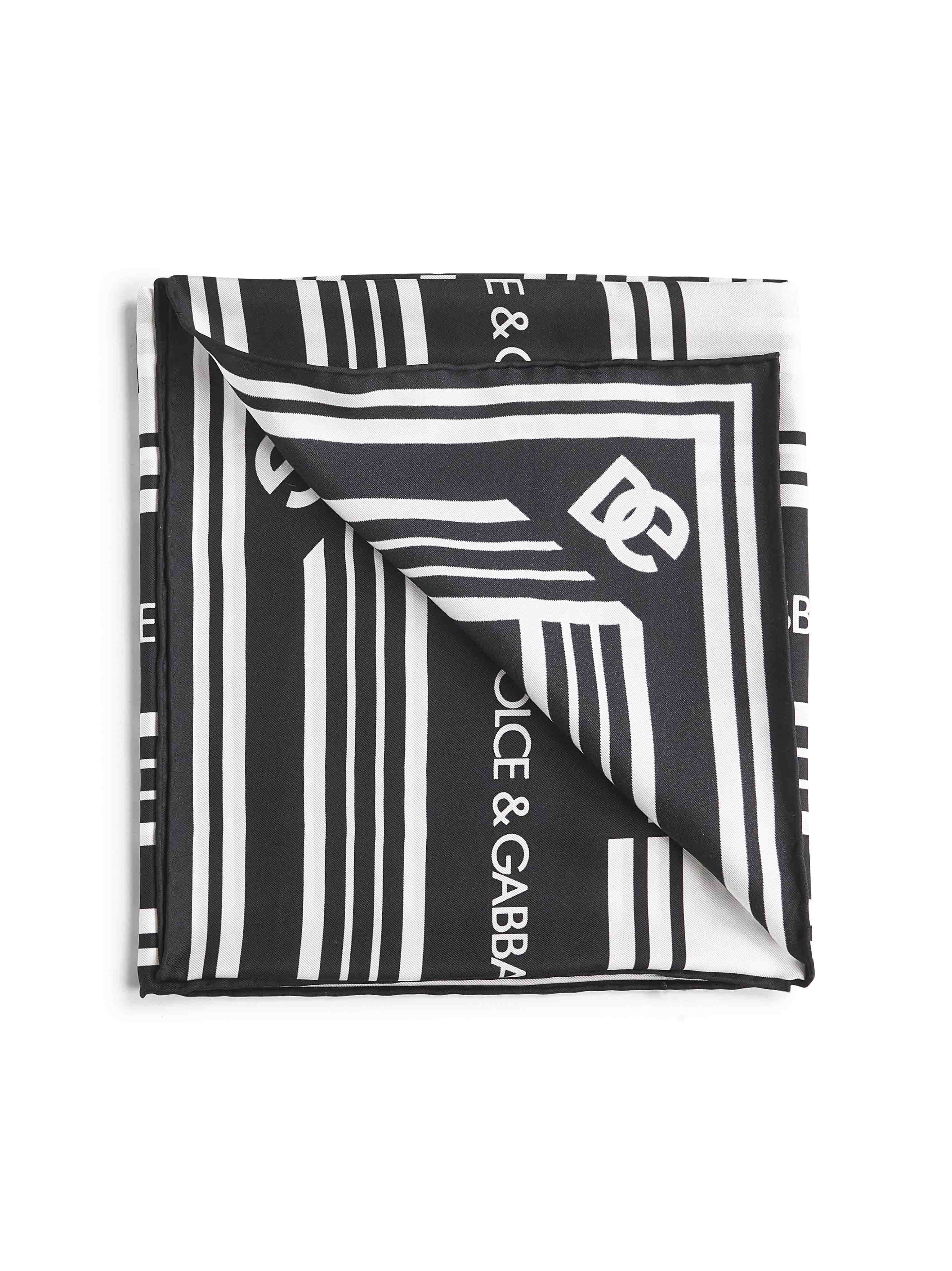 Dolce & Gabbana Women Logo Print Silk Twill Scarf - 2