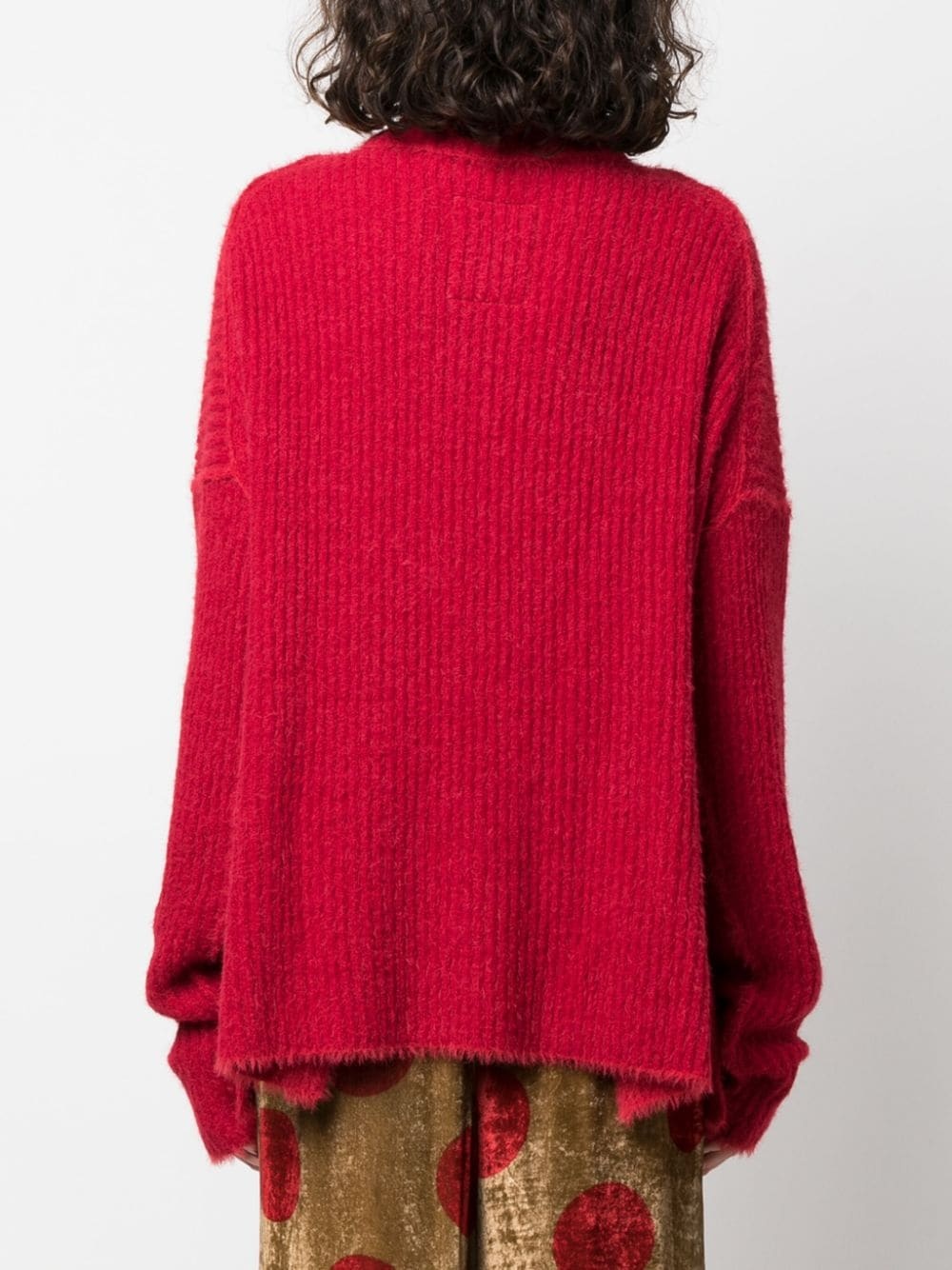 roll-neck ribbed-knit jumper - 4