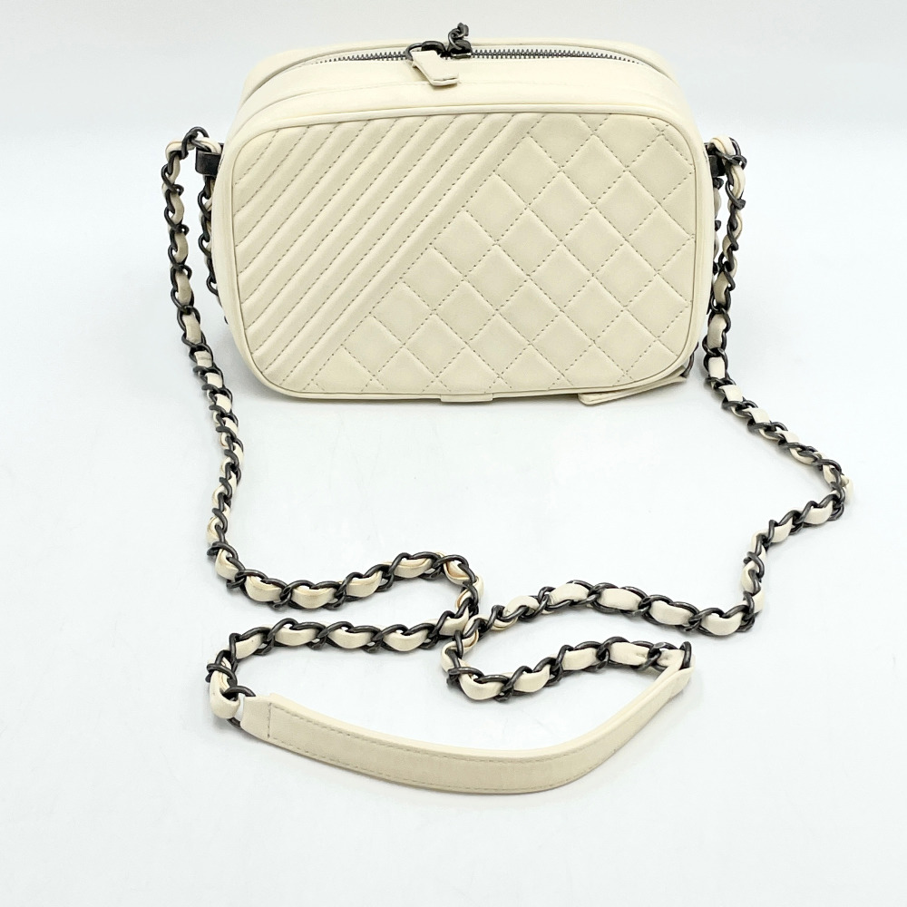 Chanel No. 20 Ivory Coco Boy Camera Chain Crossbody Bag - 7