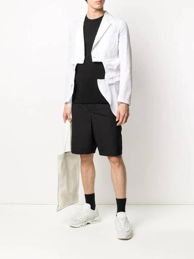 Comme des Garçons Homme Plus ruffled-waist coat outlook