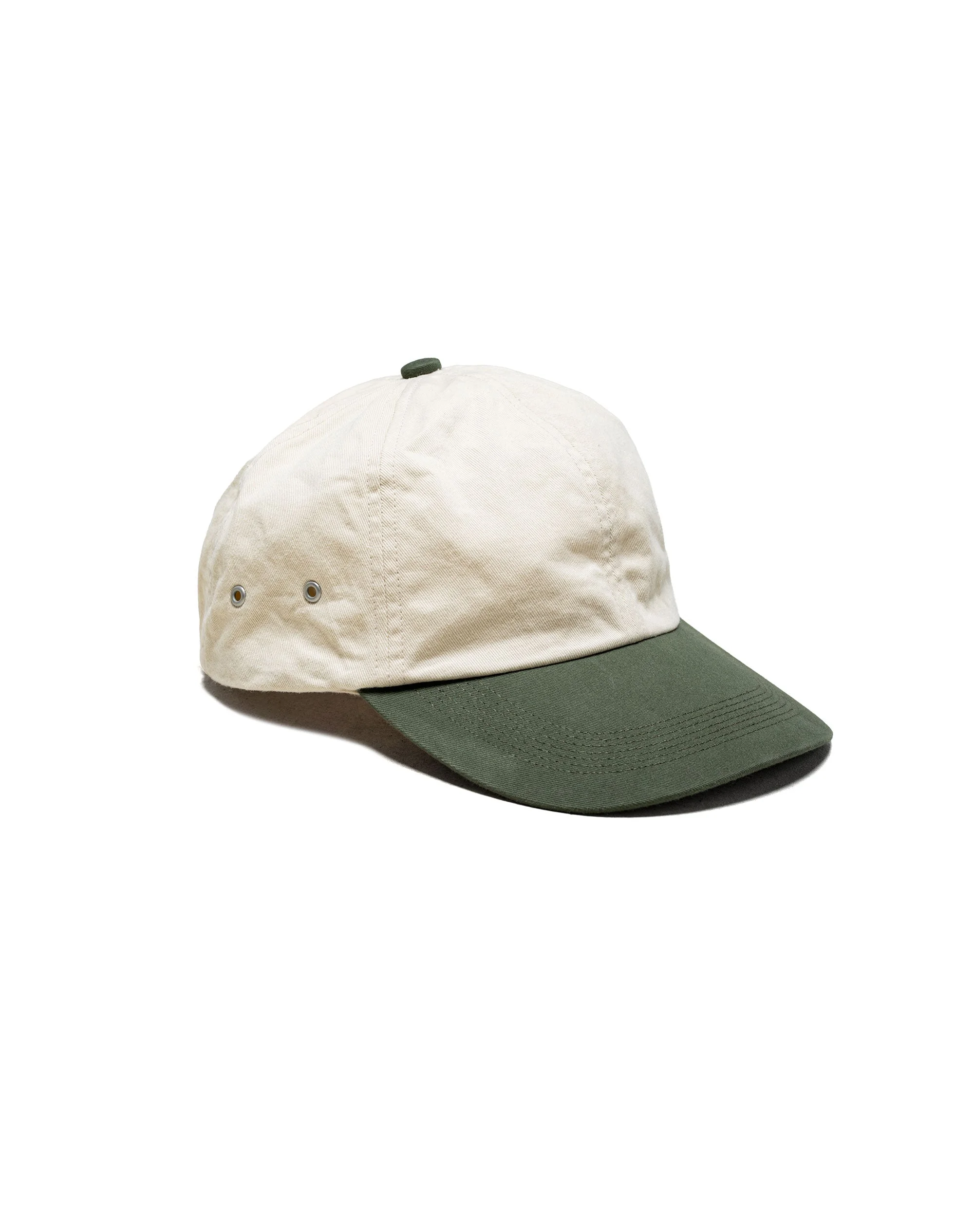 Combination Bill Cap Ivory/Green - 1