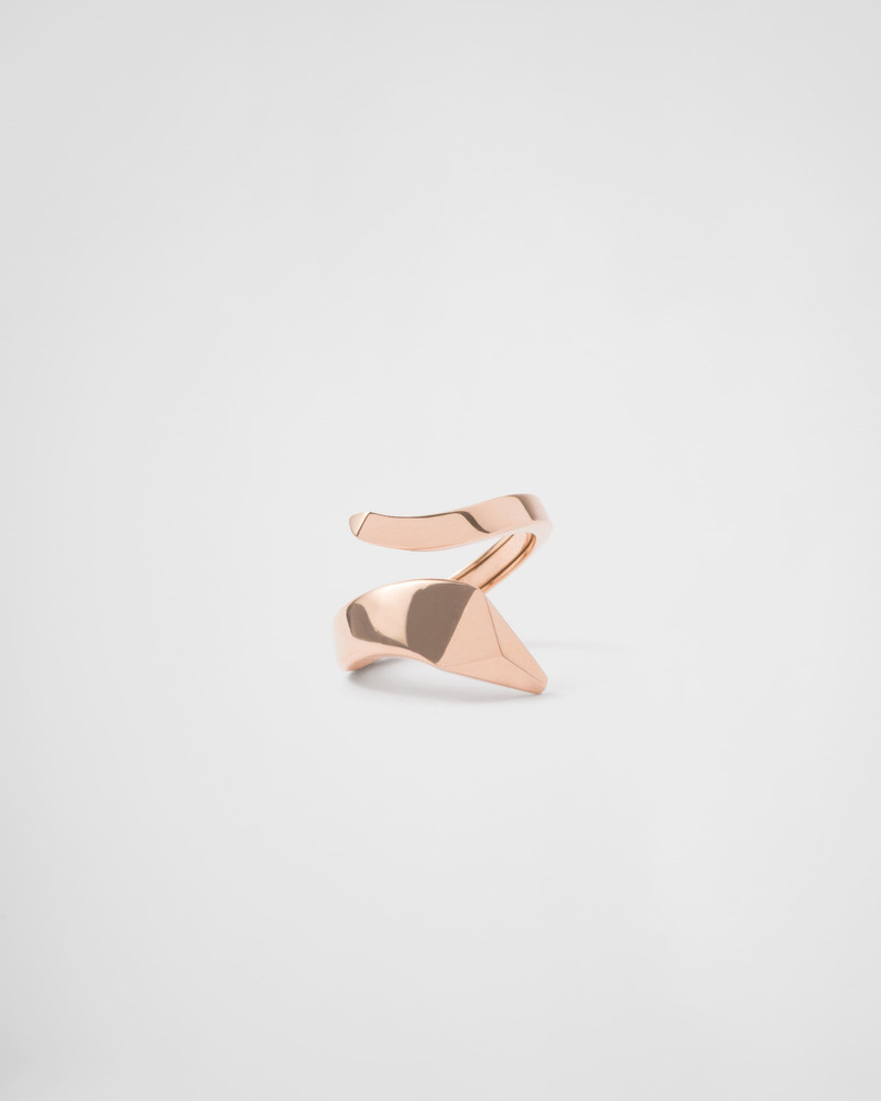 Eternal Gold snake mini ring in pink gold 1
