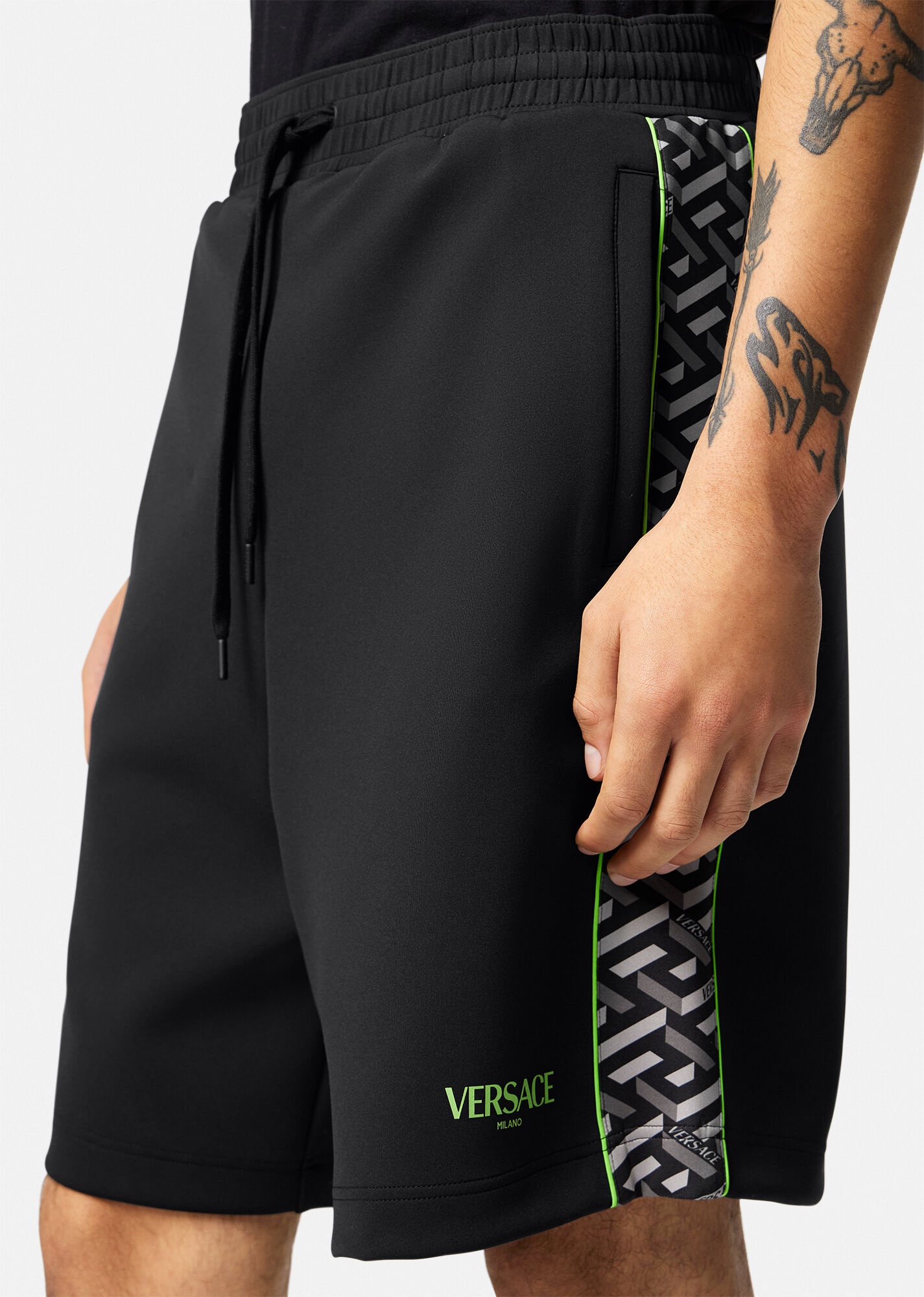 La Greca Nylon Gym Shorts - 5