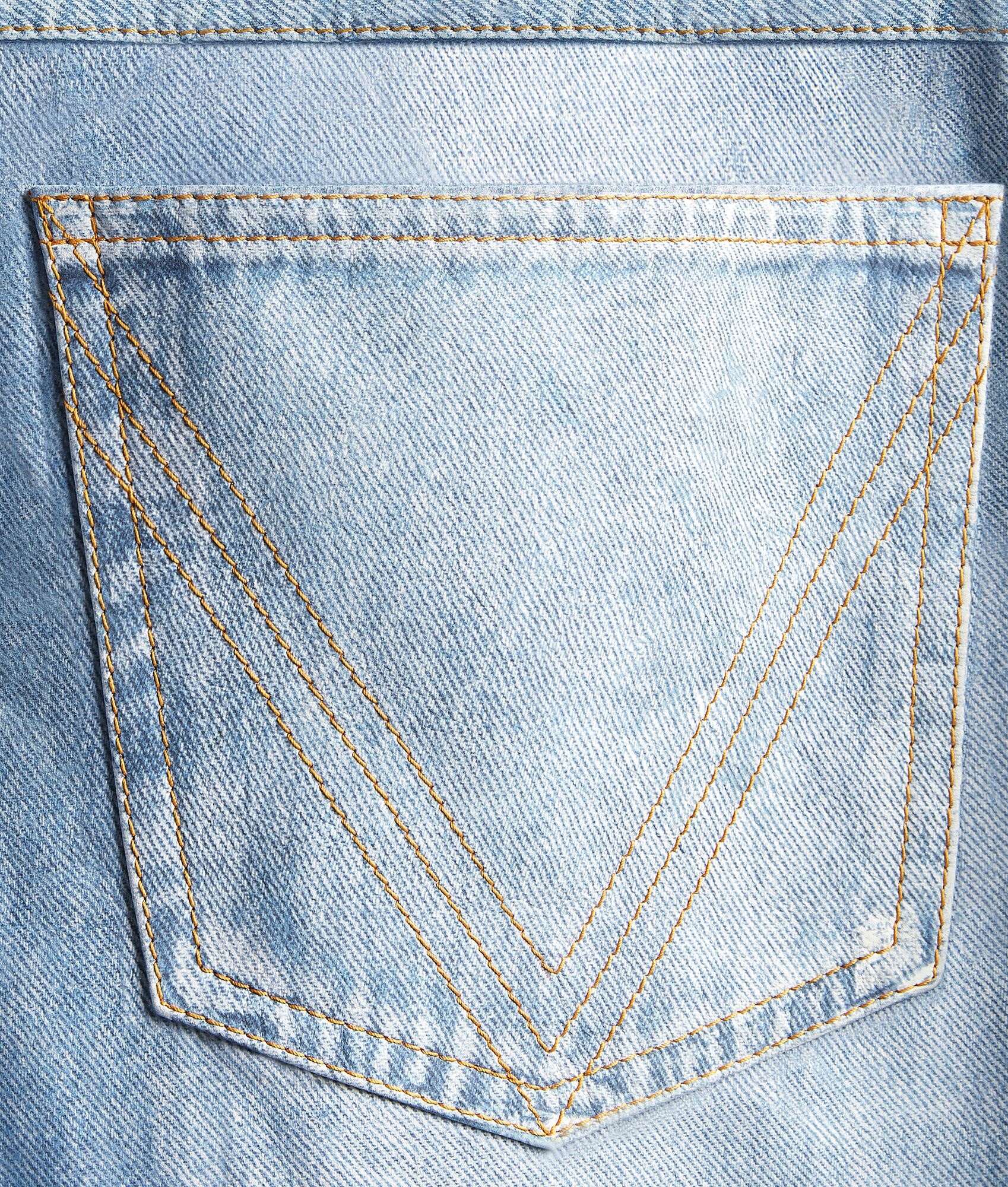 Printed Leather Wide Leg Denim - 5